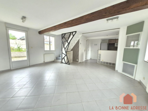 salon séjour Maison flamande rénovée à Wattrelos Houzarde - Idéal premier achat