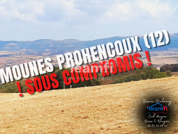 Terrain constructible viabilisé de 1018 m² à Mounes Prohencoux avec vue exceptionnelle
