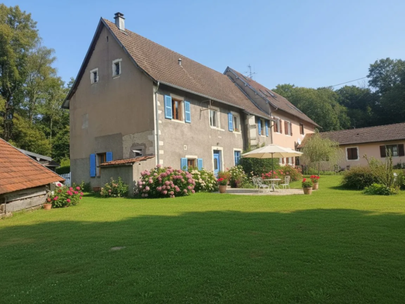 Maison à rénover à Andelnans avec terrain de 22 ares et grand potentiel