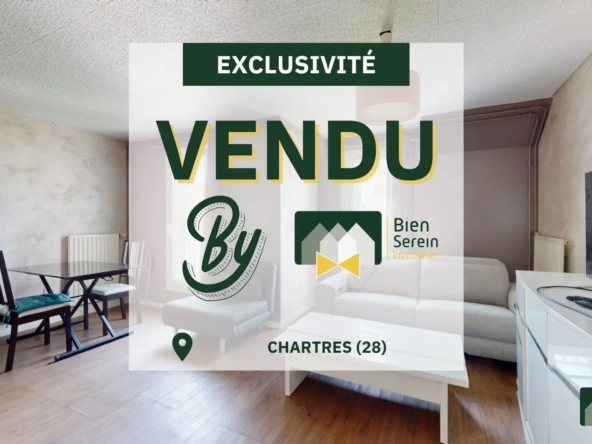 Bel appartement 2 pièces lumineux avec stationnement à Chartres