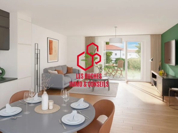 Appartement T1 neuf à vendre à Brunoy avec terrasse et jardin privé