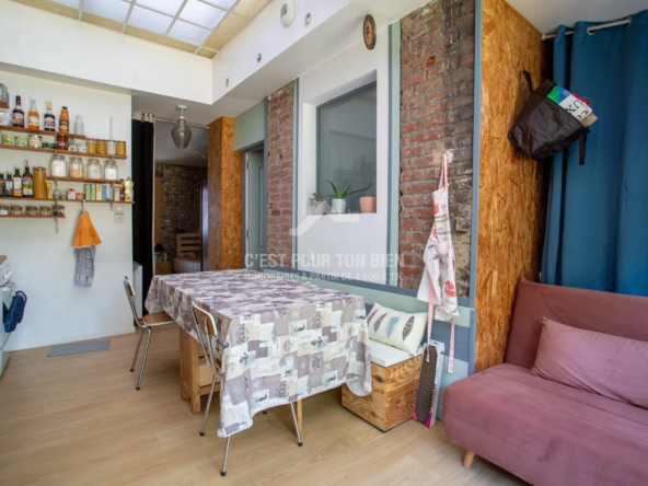 Appartement T1 Bis avec jardin à Lille Fives - Poids d'investissement parfait