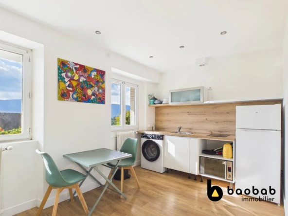 Appartement T1 Bis rénové à vendre à Chambéry - 26 m² meublé