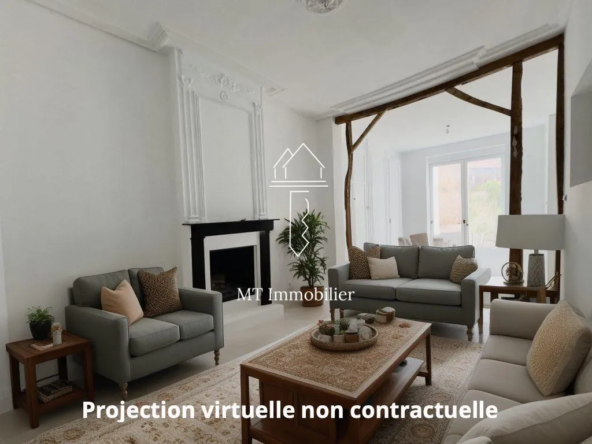 Maison de ville à Fruges avec jardin et 5 chambres – Immobilier de charme