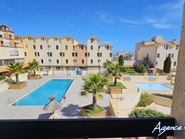 Appartement 23 m² avec terrasse, piscine à Gruissan – Vente immobilière