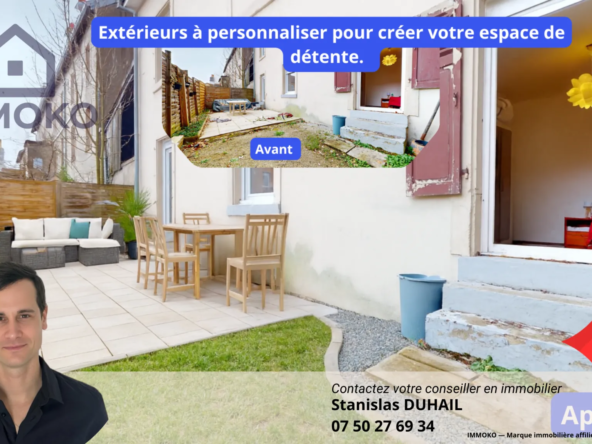 Grand duplex de 67 m² à Belfort avec jardin et 2 chambres