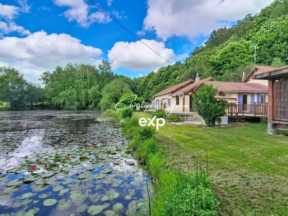 Maison individuelle avec étang et terrain à Saint Pardoux le Lac près de Limoges
