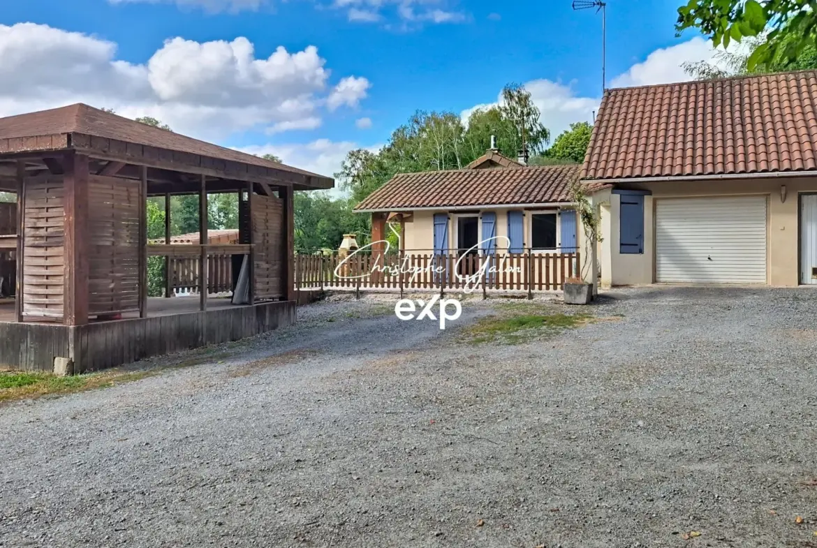 Maison individuelle avec étang et terrain à Saint Pardoux le Lac près de Limoges 