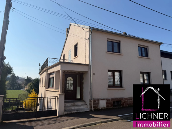 Maison mitoyenne de 126 m² à Forbach avec jardin - Rénovation possible