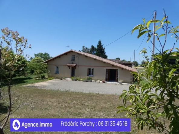 Maison de campagne avec dépendances, grand terrain et vue panoramique à Polastron