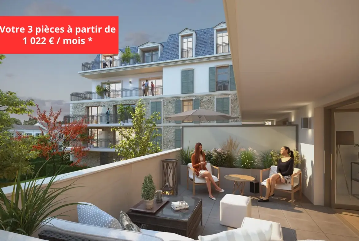 Programme immobilier neuf à Chelles - L'Orée des Coudriers avec appartements et maisons 