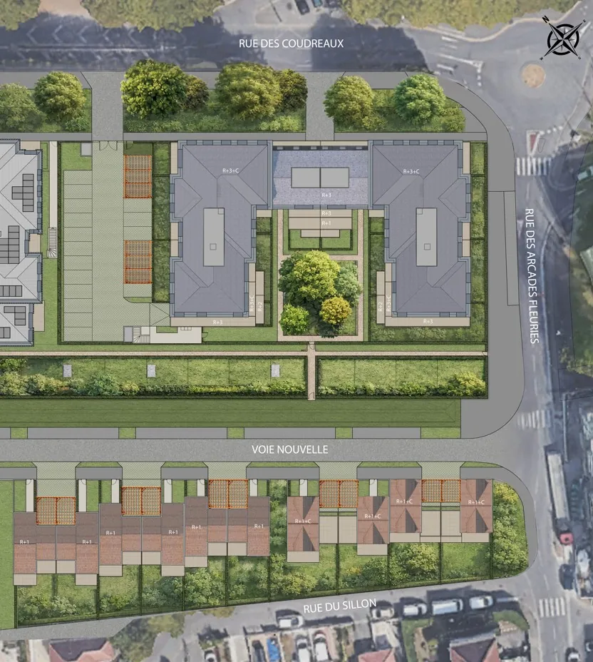 Programme immobilier neuf à Chelles - L'Orée des Coudriers avec appartements et maisons 