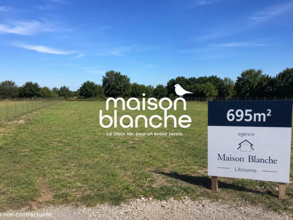 Terrain à bâtir de 695 m² à Coutras en Gironde avec proximité gare