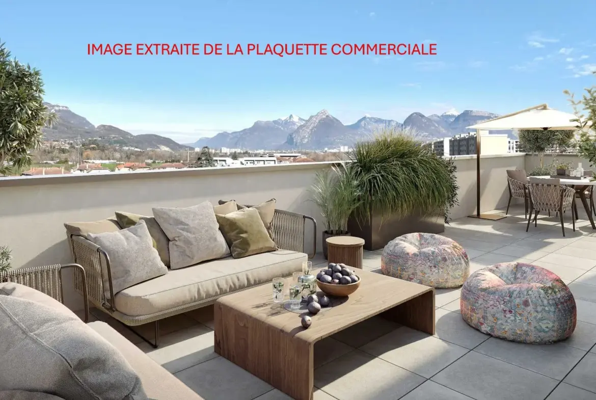 Studio neuf à Echirolles avec jardin et livraison en 2028 à vendre 