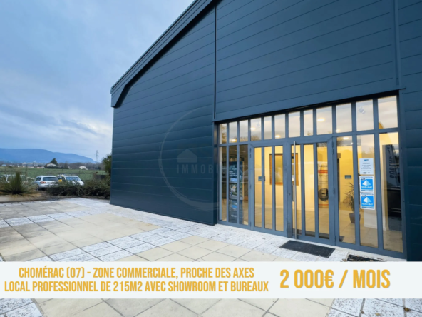 Local professionnel rénové de 215m² à Chomérac disponible en 2024