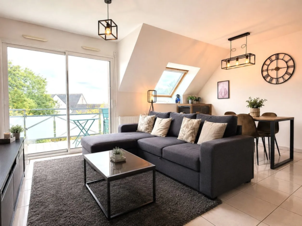 A vendre T2 de 48m² à Hennebont avec parking et cave