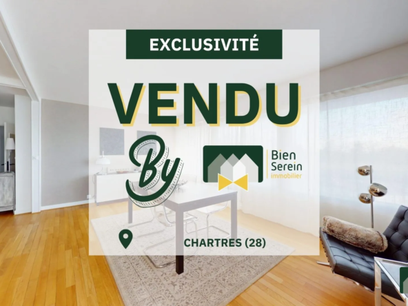A vendre appartement T3/4 rénové à Chartres, proche commodités