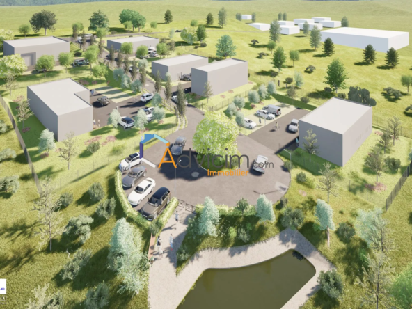 Terrains professionnels viabilisés de 2 376 m² à Saint-Romain-en-Jarez
