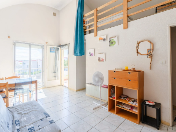 Studio avec mezzanine à Gruissan proche plage du Grazel - Exclu