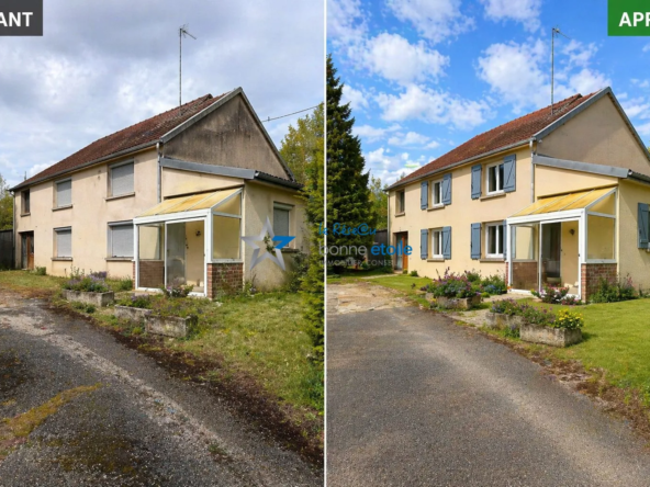 façade projection rénovation Maison à rénover avec grand terrain et double accès à Chalindrey