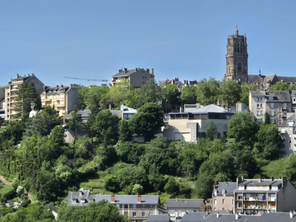 Appartement T2 lumineux avec balcon, garage et vue à Rodez