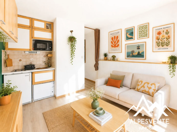 Studio à Montriond au cœur des Portes du Soleil avec balcon et vue dégagée