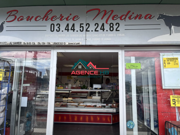 A vendre boucherie à Méru dans le quartier Village et Jardin, emplacement idéal