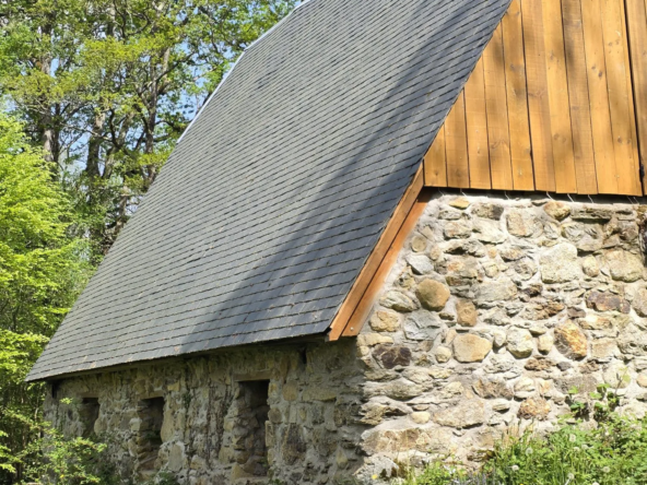 Grange aménagée à 15 min d'Argelès-Gazost avec terrain arboré de 5764 m²