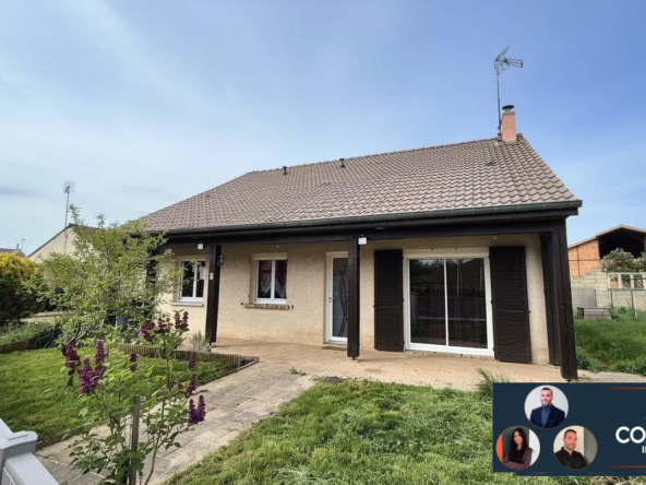 Maison de plain-pied avec jardin et garages près de Vitry-le-François