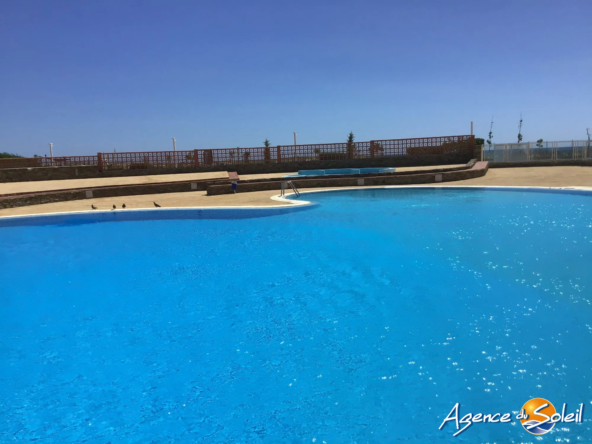 Appartement T2 cabine avec vue panoramique et piscine à Le Barcarès