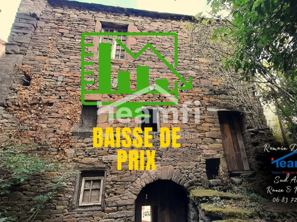 Maison historique à restaurer avec jardin à Belmont-sur-Rance