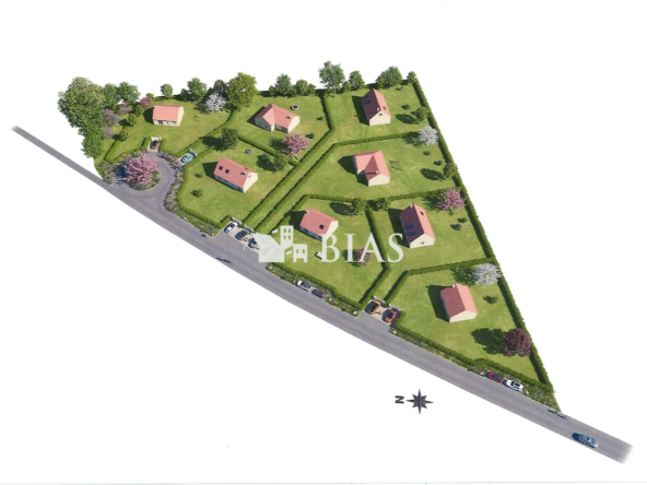 Terrain viabilisé à vendre au Perrey près des autoroutes A13 et A131