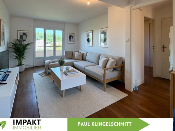 Appartement traversant 3 pièces avec vue dégagée à Belfort - Dernier étage