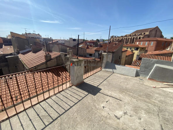 Immeuble de caractère avec terrasse au centre de Perpignan – Investissement ou projet patrimonial