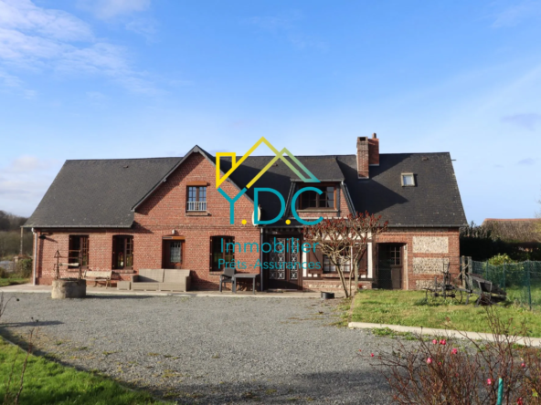 Charmante maison de campagne à Héricourt-en-Caux avec terrain et potentiel d'aménagement