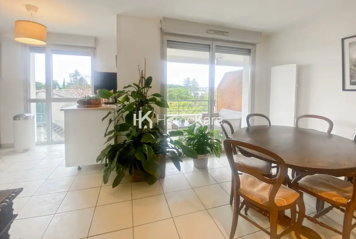 Appartement T3 lumineux avec vue, parking et ascenseur à Toulouse 