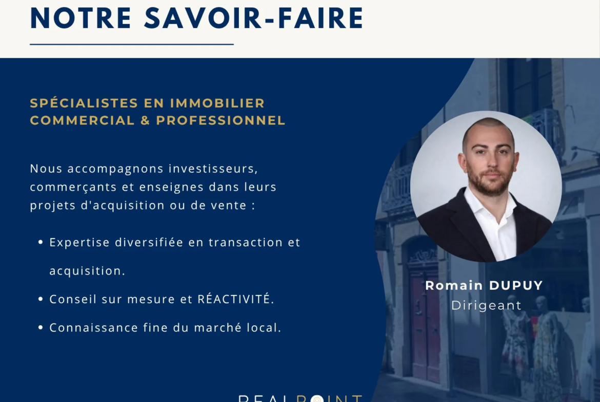 Local commercial à vendre à Cannes au cœur de la rue de la République 