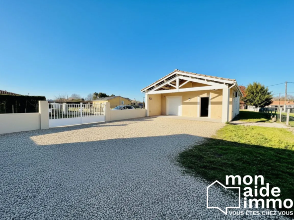 Belle maison de plain-pied de 84 m² avec jardin et garage à Coutras