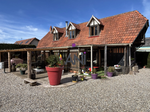 Longère à vendre à Belmesnil avec grand terrain et dépendance