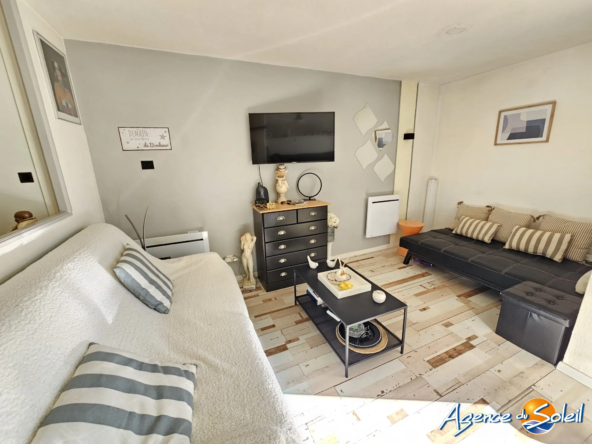 Studio lumineux de 26 m² avec piscine et parking privé à Gruissan