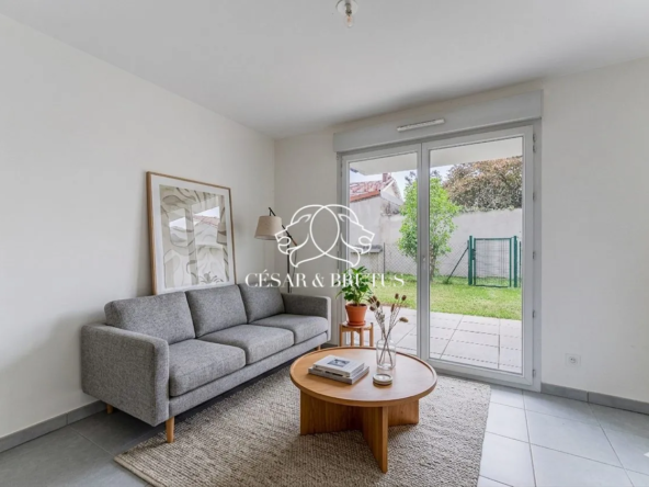 Appartement T2 avec jardin à Miribel, proche Lyon dans résidence récente