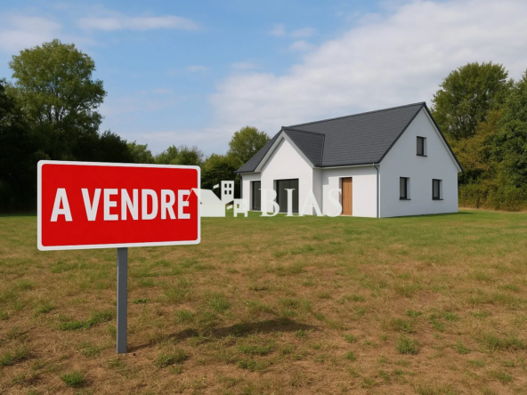 Terrain constructible de 1250 m² à vendre à Portejoie, proche Louviers et Val-de-Reuil