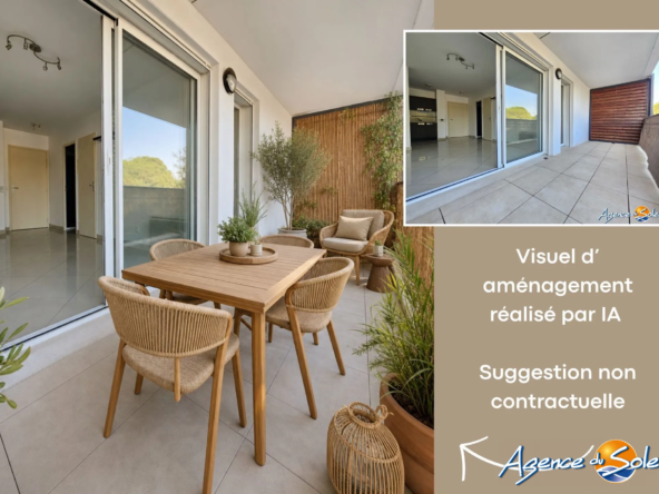 Appartements T2 avec terrasse à Gruissan, proximité plage et commerces