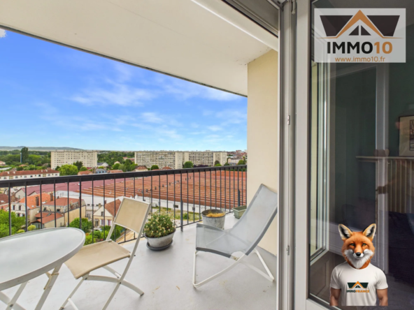 Appartement 2 pièces avec vue imprenable à Saint André les Vergers