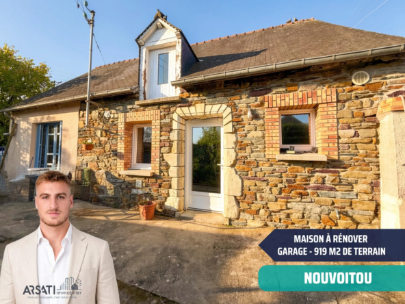 Maison à acheter à Nouvoitou avec terrain et potentiel de rénovation