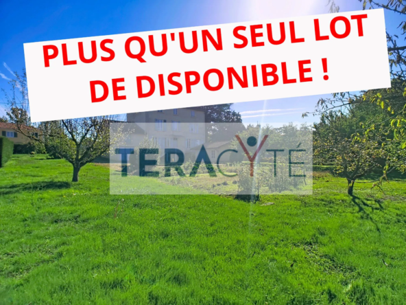 Terrains constructibles viabilisés à Villars-les-Dombes au centre du village