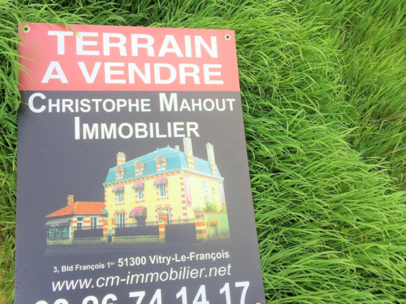 Terrain à bâtir à Songy de 1268 m² à vendre – Opportunité rare