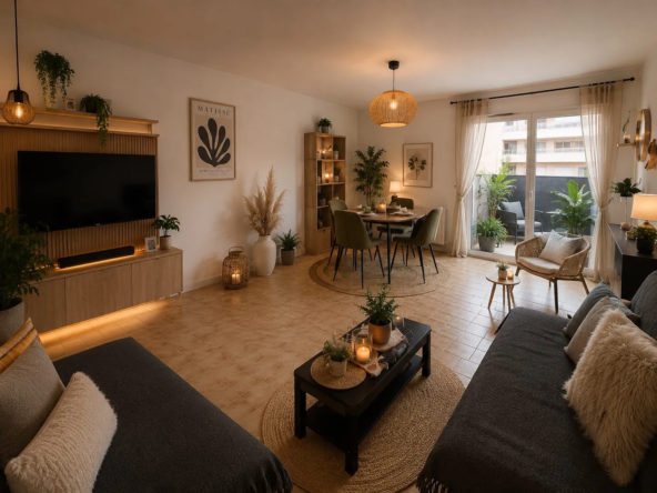 Bel appartement 2 pièces avec loggia à Perpignan, proche gare