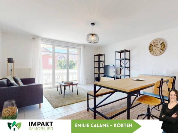Appartement T4 lumineux et rénové à Belfort dans résidence avec ascenseur