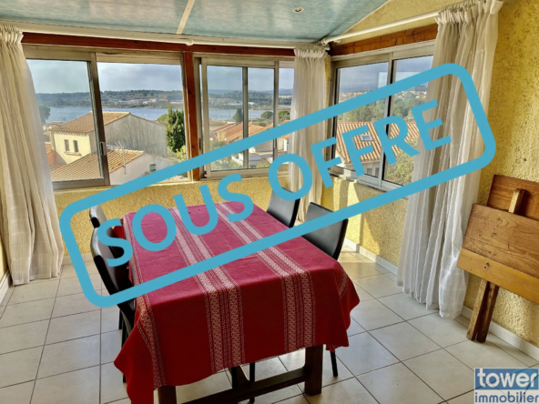 Appartement T2 à Leucate avec terrasse, garage et vue panoramique